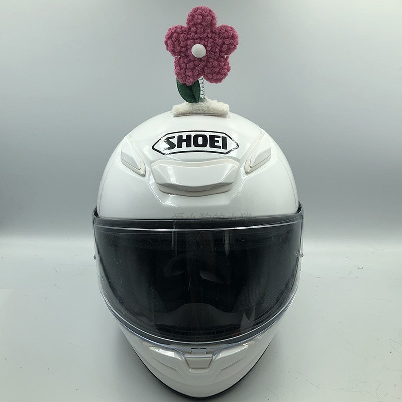 Motorcycle Helmet Decoration Swaying Sunflower Electric Car Ski Helmet Ears