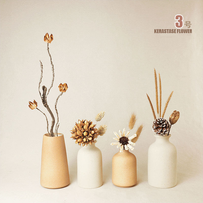[conjunto de 4 piezas] decoraciones de estilo retro silencioso flores secas de paquete suave flores flores