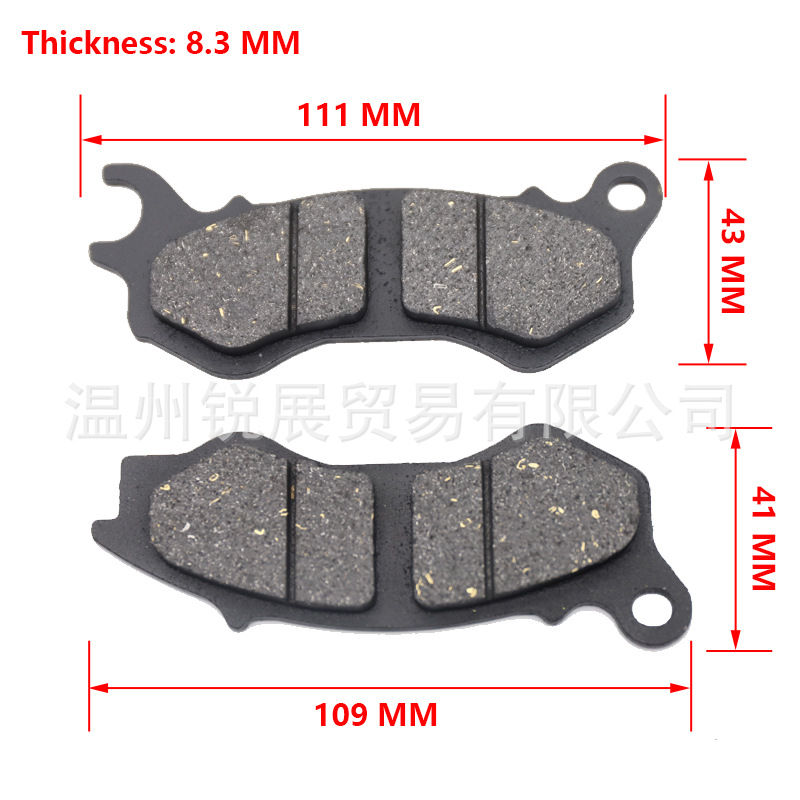 Motocicleta coche eléctrico pastillas de freno de disco pastillas de freno Kart ATV PCX