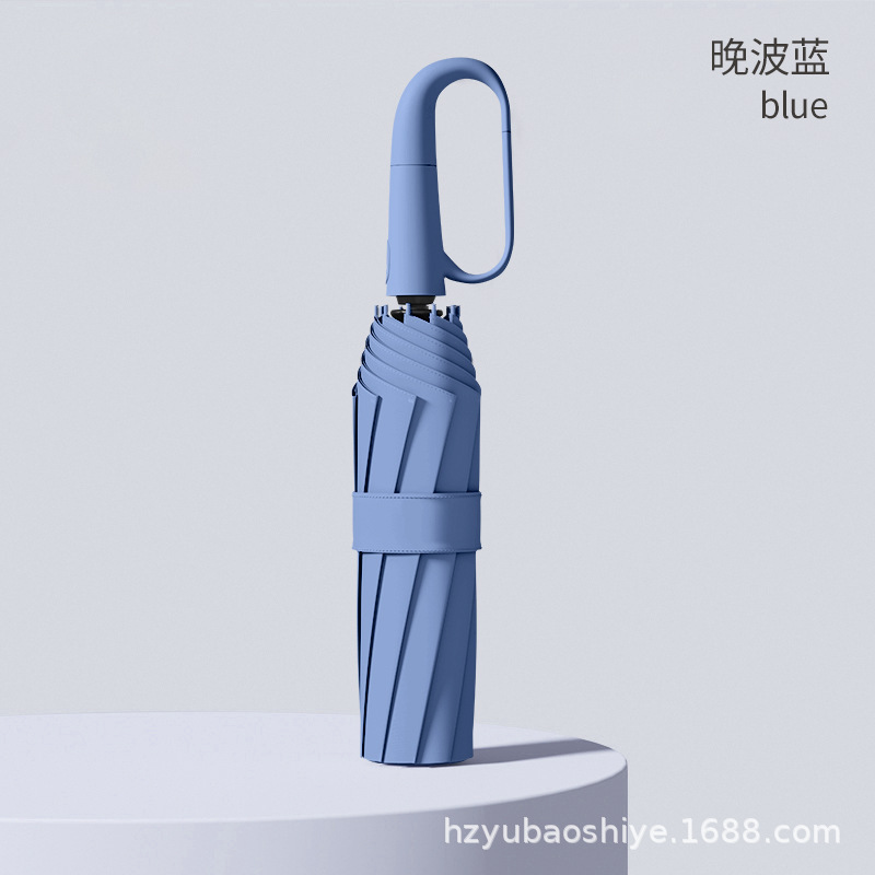 24骨大伞环扣自动伞抗风暴雨伞加大加厚户外伞挂扣防晒防雨晴雨伞|undefined