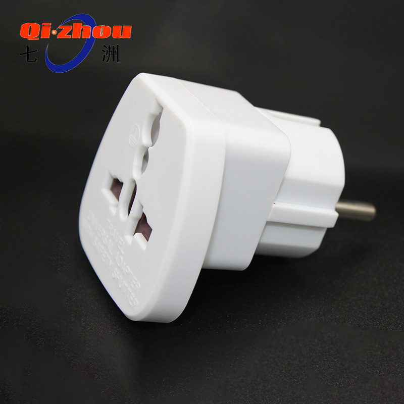 德法式脚-多用孔转换器 德归便携转换插头 旅行便携转换插座