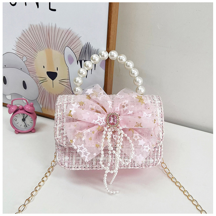 Nuevo bolso de los niños estilo chanel bolso de hombro de la manera del todo-fósforo de las niñas bolsa de mensajero de moda cadena accesorios bolsa al por mayor