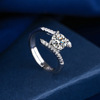 Classic wedding ring, silver 925 sample, simple and elegant design, wholesale