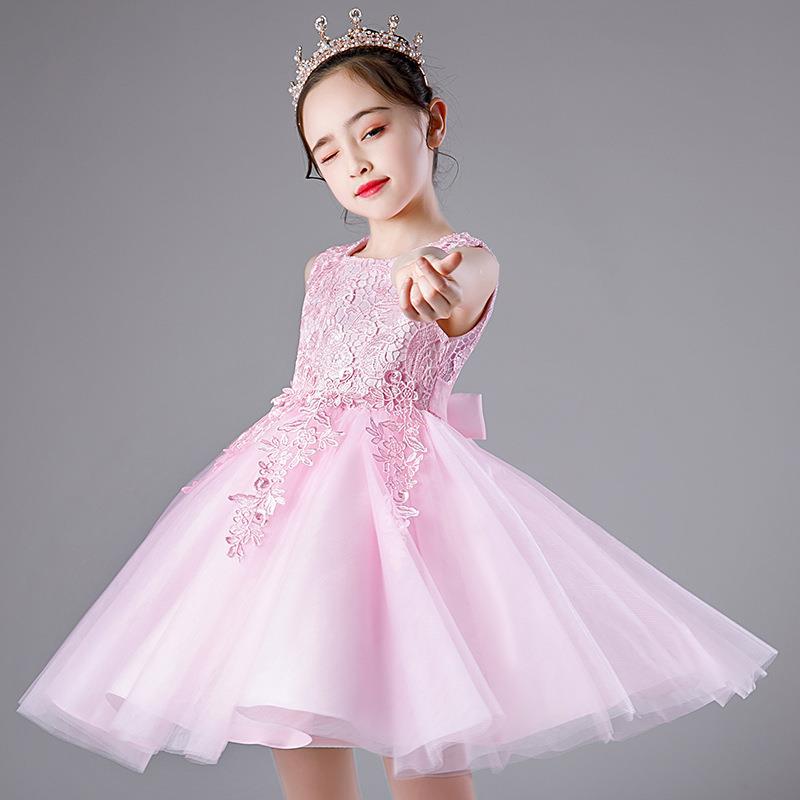 Vestido de princesa de niños de verano ropa de niños vestidos de verano de chicas vestidos de niños pequeños y medianos vestidos de espectáculo de ropa