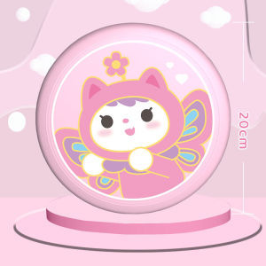 [original design]--pink cat [soft and thickened-diameter 20cm]