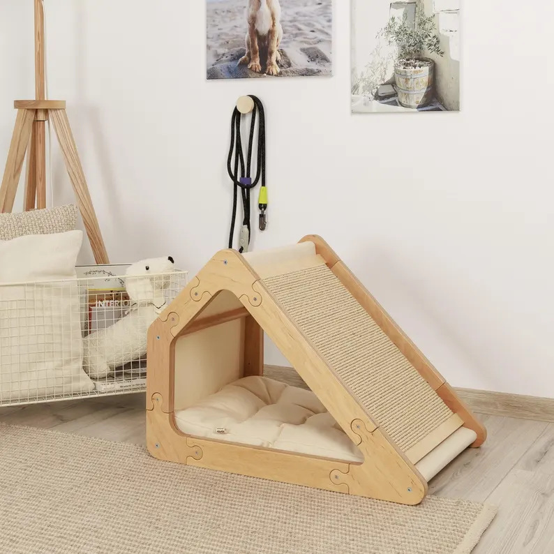 现代猫床可更换的抓毛器抓毛器抓毛柱现代猫家具猫垫