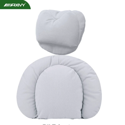 Waist support, Auto Parts Car Headrest and - 1-set-lumbar-support-double-pressure-relief-headrest-gt-gray-breathable-holes