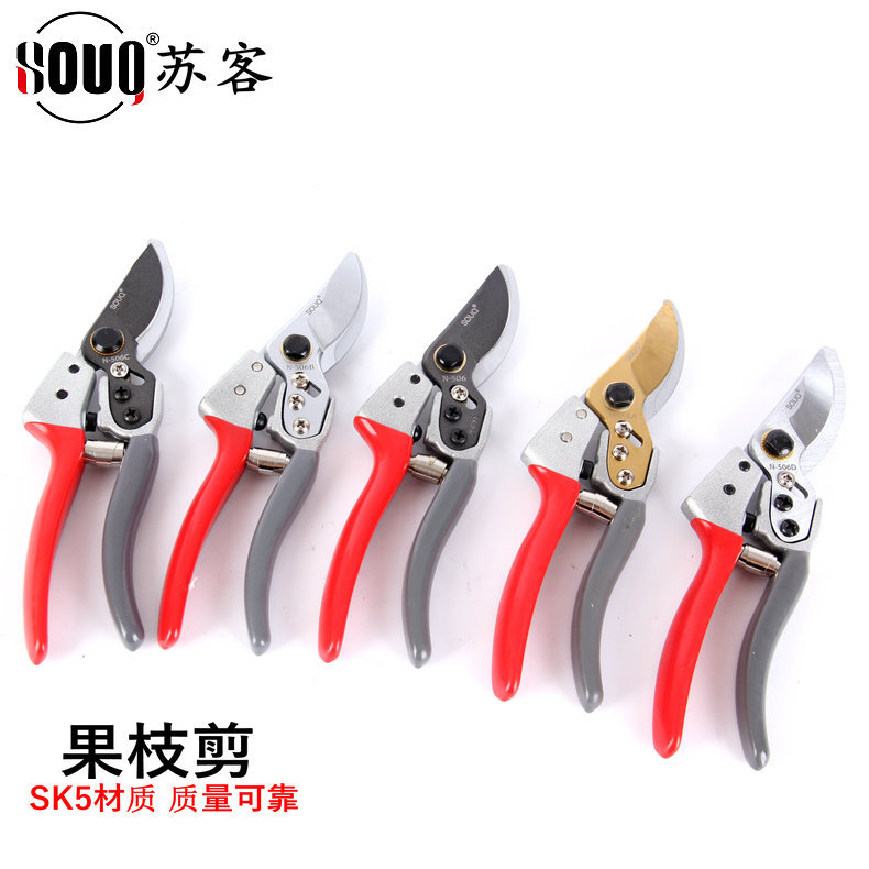 SK5修枝剪 家用修枝剪花卉果树剪刀盆景树枝修枝剪水果花剪果枝剪