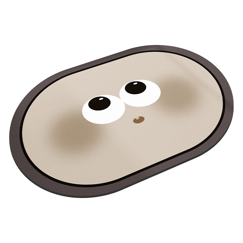 Baño de barro de diatomeas alfombra de suelo de secado rápido inodoro puerta de inodoro absorción de agua alfombra antideslizante inodoro alfombra de caída