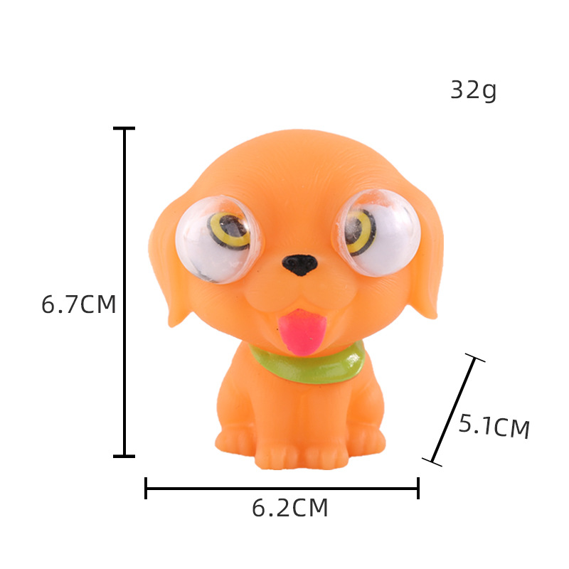 투명한 눈 골든 리트리버 도그-오렌지