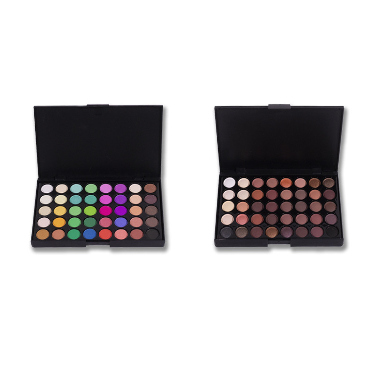 40-Color Eyeshadow Palette Earth Tones Candy Makeup Pearlescent Matte Multi-Color Cross-Border Trade Brightening Natural Makeup Highlighter Long-Lasting