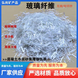 19mm玻璃纤维无碱短切纱丝增强混凝土水泥抗裂拉抗冻耐酸碱易分散
