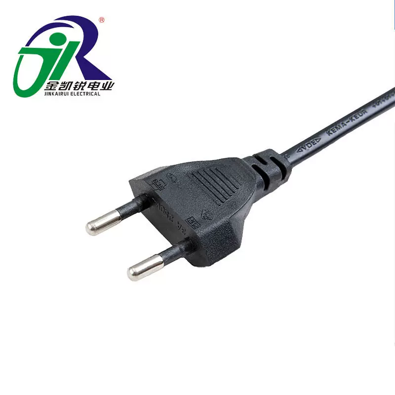 VDE认证欧规电源线 0.5/0.75平方线两芯裸尾灯具家电用欧规电源线