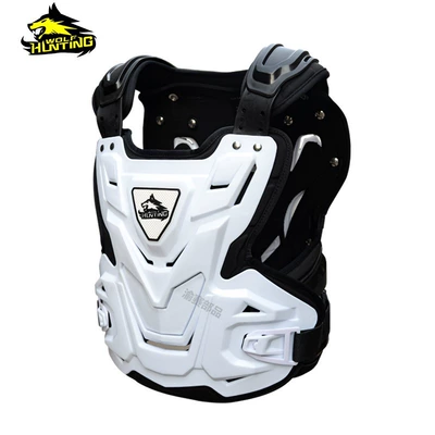 Customized Hunting and Off-Road Motorcycle Armor Clothing for Adults, Riding Armor Vest, Inner Armor, Outer Armor, Chest Armor, Riding Gear (Motorcycle Safety Supplies) - ar09-white-m