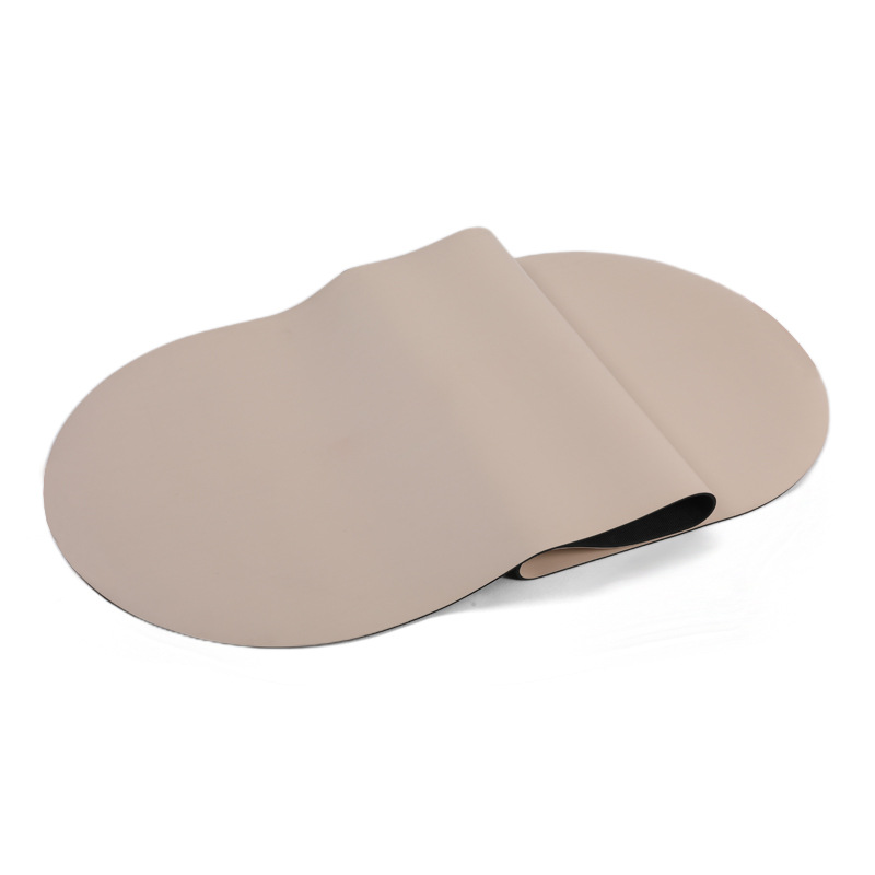 Estera de yoga ovalada de PU arqueada Estera de yoga de goma Estera de yoga antideslizante profesional Estera de fitness Fábrica de fuente personalizada