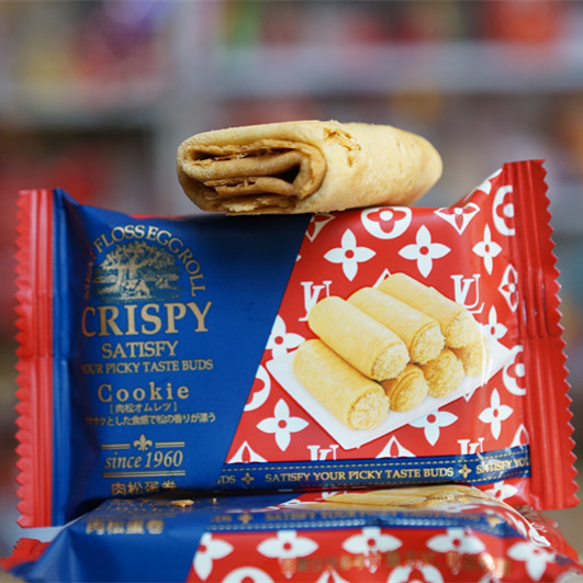 500g Bagged Happy Biscuits Rainbow Diary Meat Floss Egg Roll Shortbread Casual Snack Snack Pastry 2.5kg Free Shipping