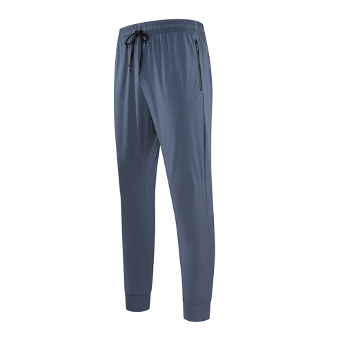 Sports quick-drying trousers for men in spring and summer, loose and thin ice silk outdoor running fitness yoga casual training trousers
