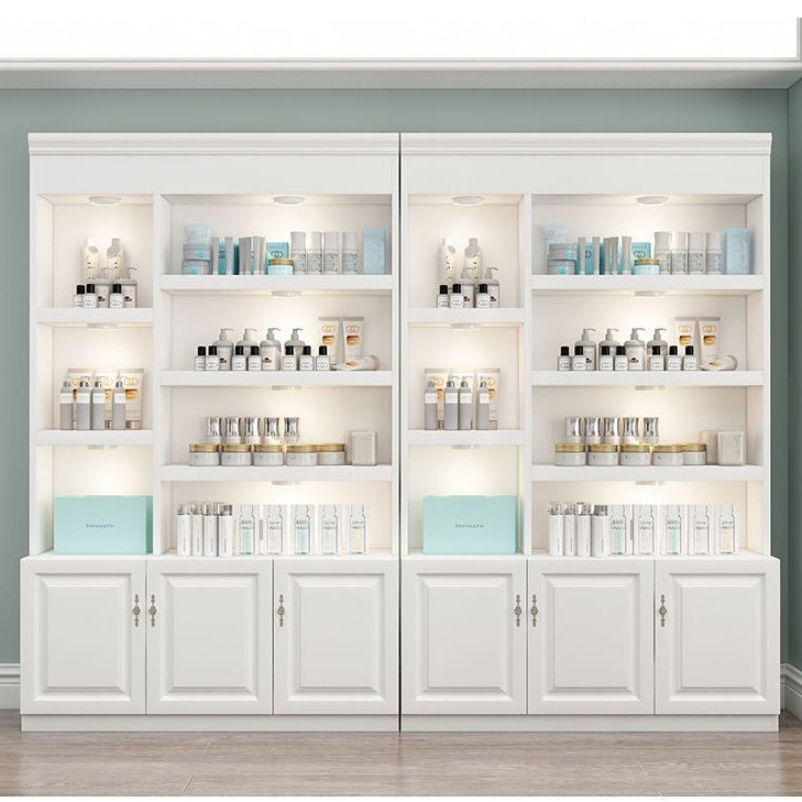 化妆品展示柜陈列柜美甲店隔断货柜美容院展柜欧式产品展示柜货架