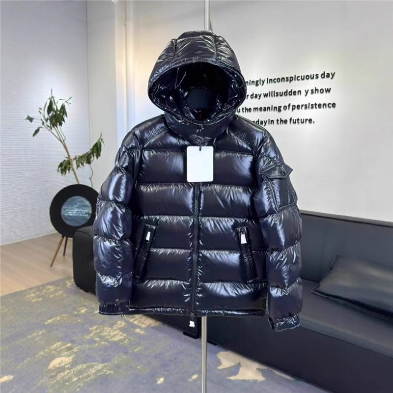 Maya Pure Original Version Hooded down Jacket Maya Unisex Hooded Solid Color Jacket Winter down Jacket