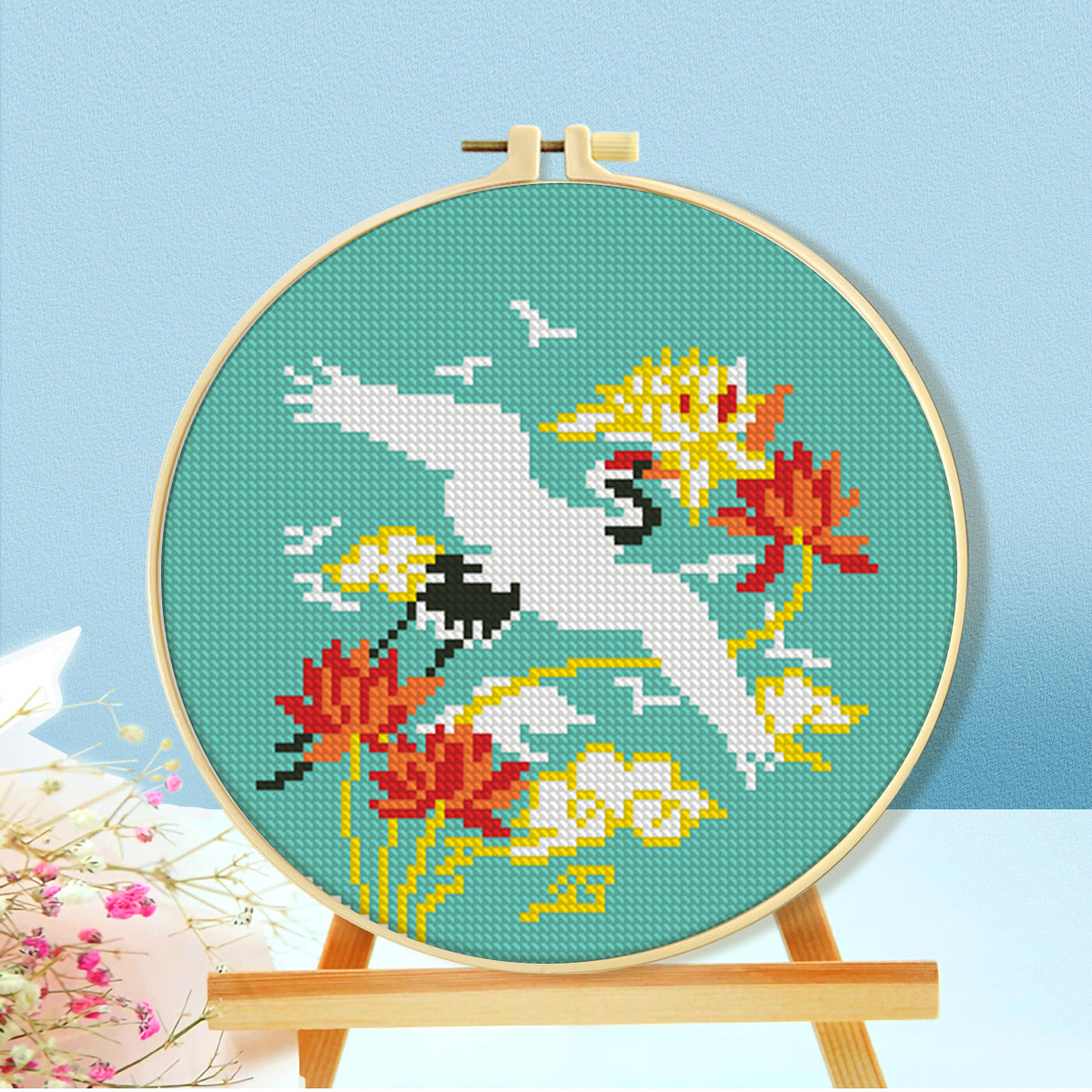Mona Lisa Royal Cross Stitch Colección de flores y pájaros Estilo chino auspicioso, festivo y sencillo, sala de estar, bordado de hilo hecho a mano image 1