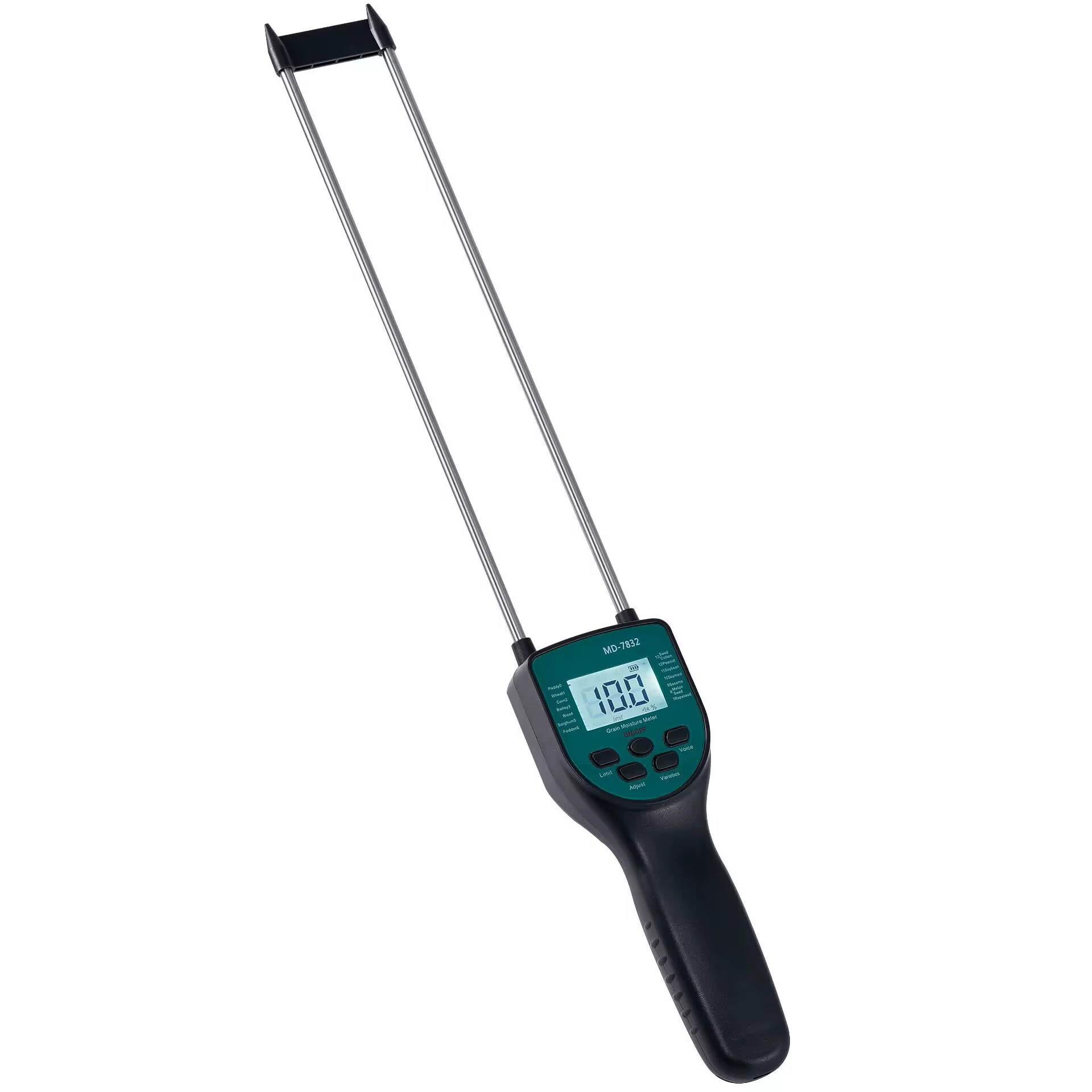 Тестер влажности и влажности зерна Рис ячмень кунжут измеритель влажности показывает ручную голосовую трансляцию зонда