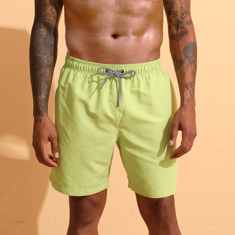 European Size Ready-Made Men's Beach Pants Lined Loose Quick-Drying Surfing Swimming Trunks Large Size Summer Men's Shorts