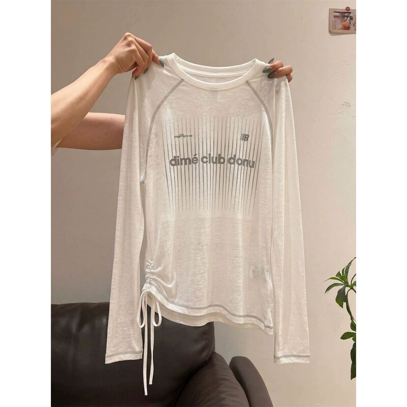 Lyocell Skin-Friendly Snowflake Cotton Cool Sun-Protective Long-Sleeve T-Shirt for Women, Outdoor Round-Neck Casual Sports Quick-Dry Shirt Lyocell Skin-Friendly Snowflake Cotton Cool Sun-Protective Long-Sleeve T-Shirt for Women, Outdoor Round-Neck Casual Sports Quick-Dry Shirt