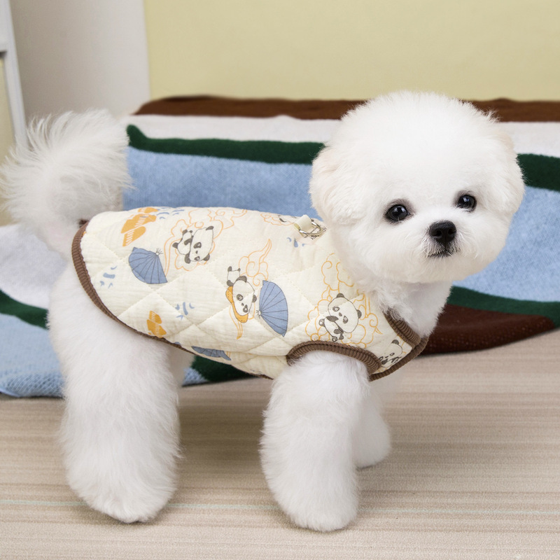 冬季宠物棉衣狗狗衣服加厚秋冬装泰迪比熊犬宠物服装可爱棉纱马甲|undefined