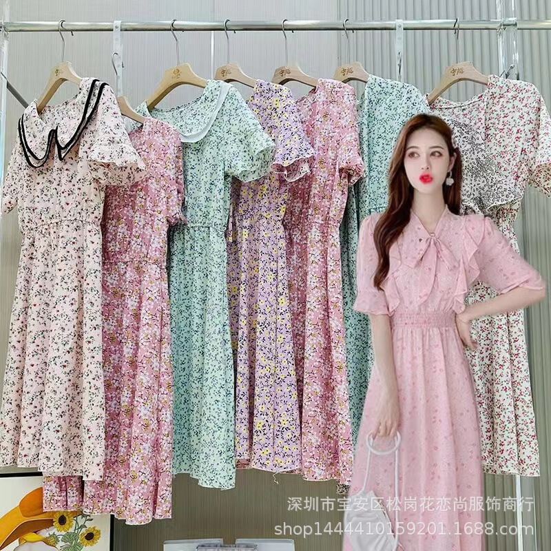 2026 Summer New Floral Dress for Ladies, Exclusively for Street Stalls, Factory Clearance, Night Market, and Rural Fairs 2026 Summer New Floral Dress for Ladies, Exclusively for Street Stalls, Factory Clearance, Night Market, and Rural Fairs