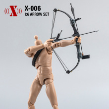 1/6 兵人 手办 人偶 黑色 塑料 弓箭 套装 兰博 模型 X-006 电影