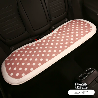 Seat cushion, seat cover – polka dot seat cover - pink-back-three-seat-long-pad