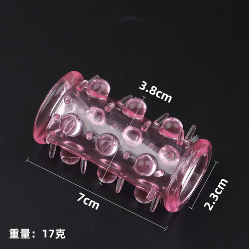Large particle wolf tooth set foreskin ring caterpillar vibrating egg head set finger set crystal set fun ring manufacturer wholesale