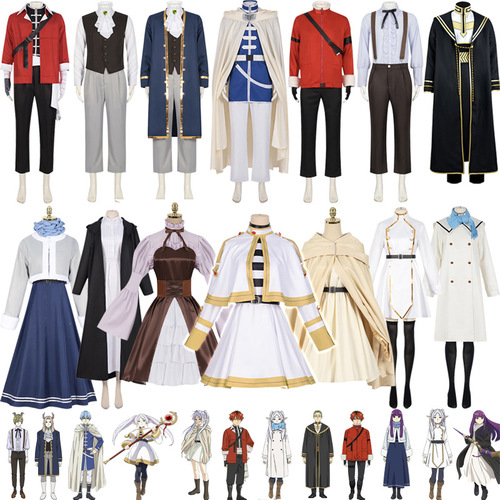 Frieren cosplay costume, role-playing Sigmund Frieren winter cosplay outfit