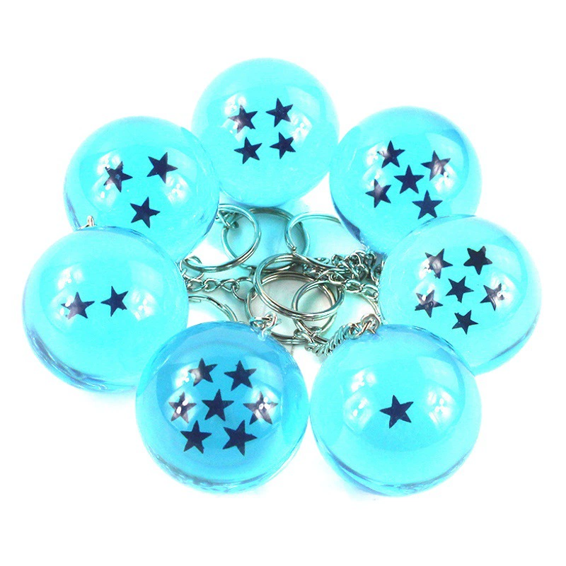 Аниме-фигурка Драгонбол: Брелок Шенрон (1-7 звезд), сине-оранжевый кулон, аниме-товары