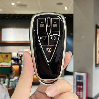Car key bag: Key Case cs55plus - changan-c-model-5-button-silver-black-single-shell