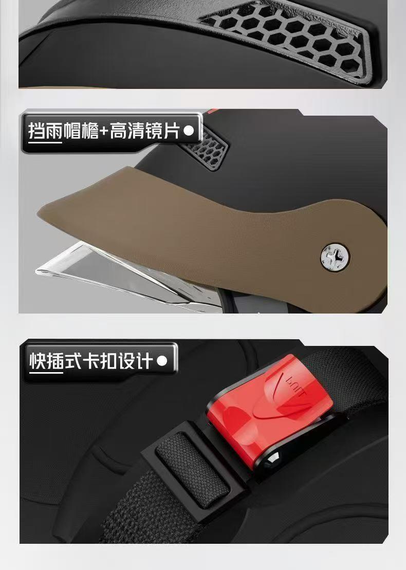 Helmet certified to meet national standards, suitable for electric scooters, winter helmet, unisex, all-season, warm, windproof, and safe helmet for winter, half helmet