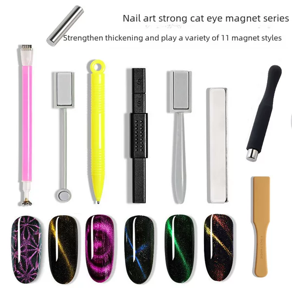 Nail Art Cat's Eye Magnet Double-Headed Thickened Fancy Magnet 2026 New Model Crystal Cat's Eye Tool Multifunctional Magnet
