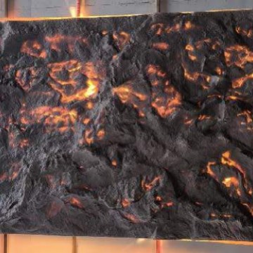 1200 * 3000 paredes de roca transparentes