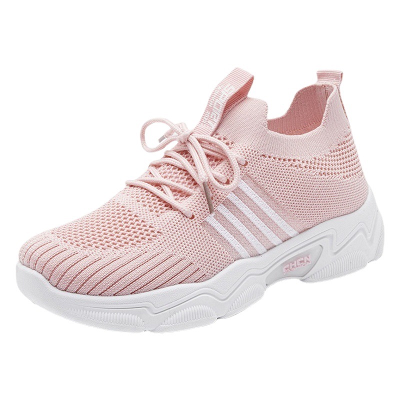 Zapatillas Deportivas para Mujer, Primavera-Otoño 2025, Nuevas, Ligeras, Versátiles, con Suela Gruesa, Transpirables, para Estudiantes, Modernas, al por Mayor del Fabricante