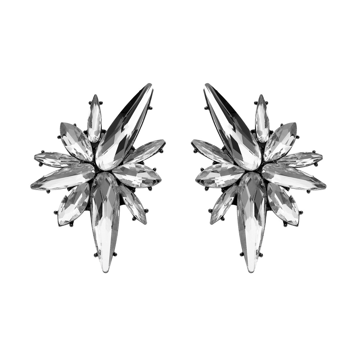 Exaggerated Geometric Rhinestone Womenu0027S Earrings 1 Pair
