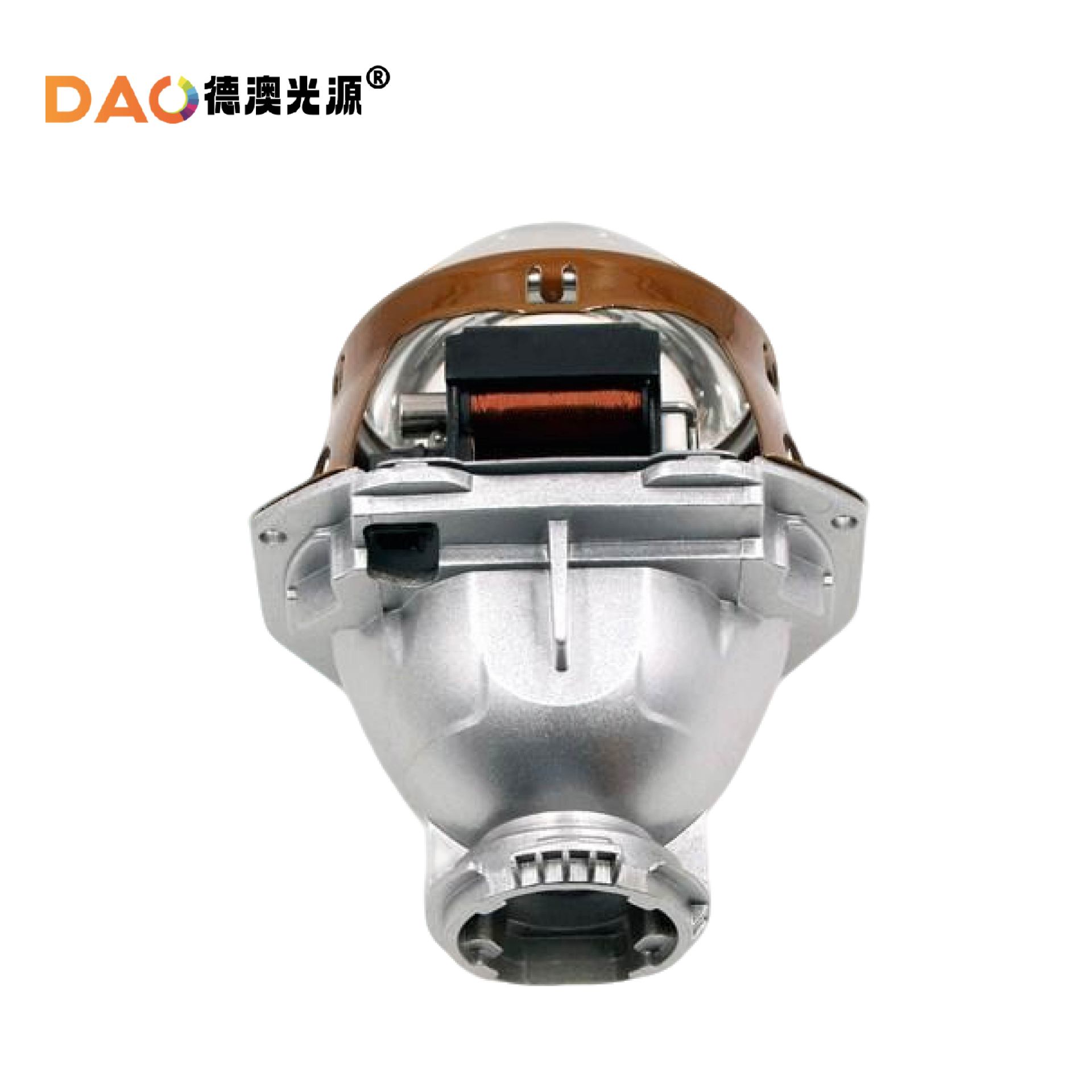 Super brillante estrella estilo mar cinco doble luz lente coche faro Super brillante proyector d2h lente ojo de pez