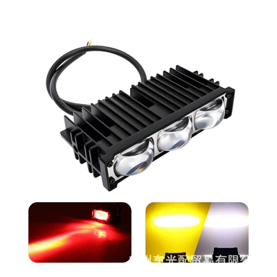 Grille Spotlight, İşçi projektorları - 3-beads-white-and-yellow-red-devil-eyes-1-piece