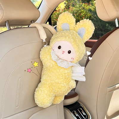 Plush Doll Car Tissue Hanging — Car tissue box/set