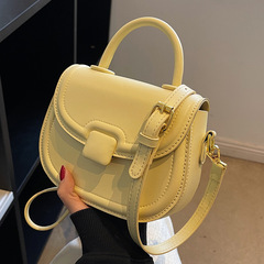 高級感質感小包包女2024新款潮單肩斜挎包小眾女士手提馬鞍包