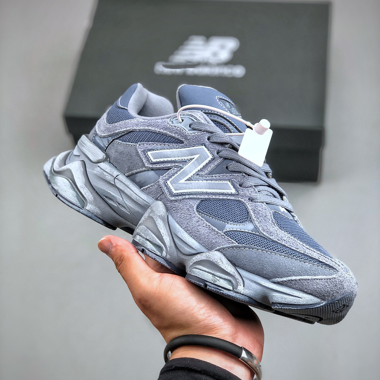Pure original NB9060 retrógrado zapatos de zapatos de papá cómodos de amortiguación universal para hombres y mujeres zapatos deportivos de viaje y ocio