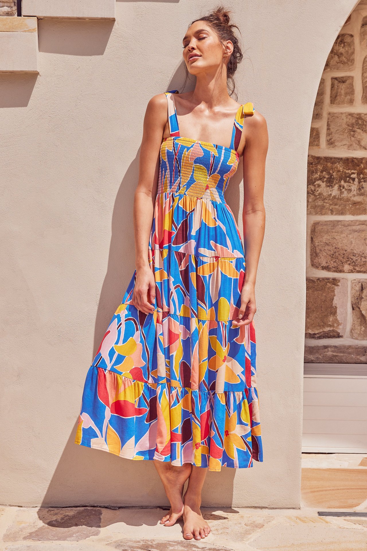 259g Weight Maxi Long Dress Dress Length Type Sleeveless Sleeve Length Regular Dress Dresses Type Regular Sleeve Sleeve Type Polyester Fabric Type High Waist Waist Line Daily Occasion Strap Neckline Regular Fit Fit Type Printing, Polka Dots Pattern Summer, Spring Season Women's Gender Elegant Style Wholesale Women's Elegant Printing Polka Dots Daily Strap Sleeveless Regular Dress 38