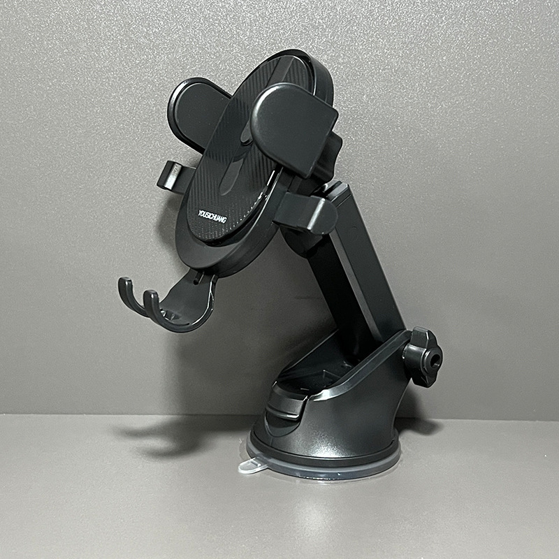 YUSTRON LW - 03 soporte de teléfono móvil de bloqueo automático tipo ventosa montado en automóviles soporte de navegación multifuncional para automóviles