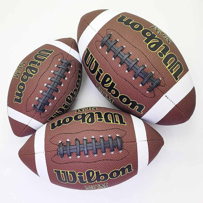 Factory Direct sales dingdick No. 3 No. 6 No. 9 machine sewing PU/PVC standard competition training American Football Rugby