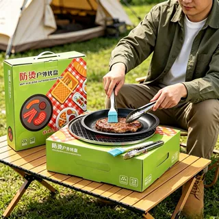 户外一次性烧烤炉便携户外家用露营烧烤架外卖烤肉送碳烤炉烤肉炉