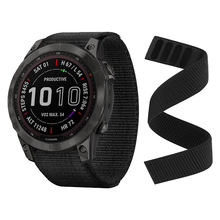 20/22/26mm适用于佳明Garmin Fenix 7X 6X Pro 945魔术贴尼龙表带